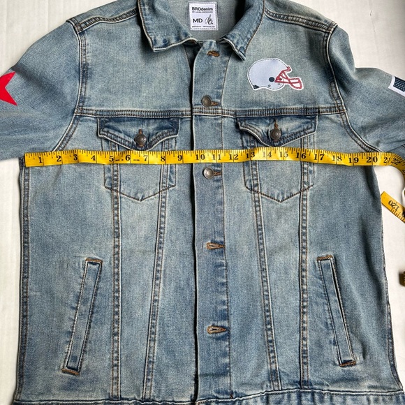 BroDenim Women’s Blue Football Jean Jacket - Picture 5 of 8